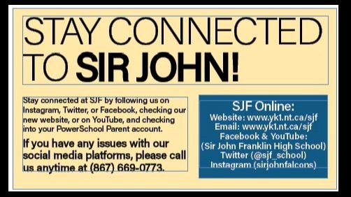 Stay Connected to Sir John!